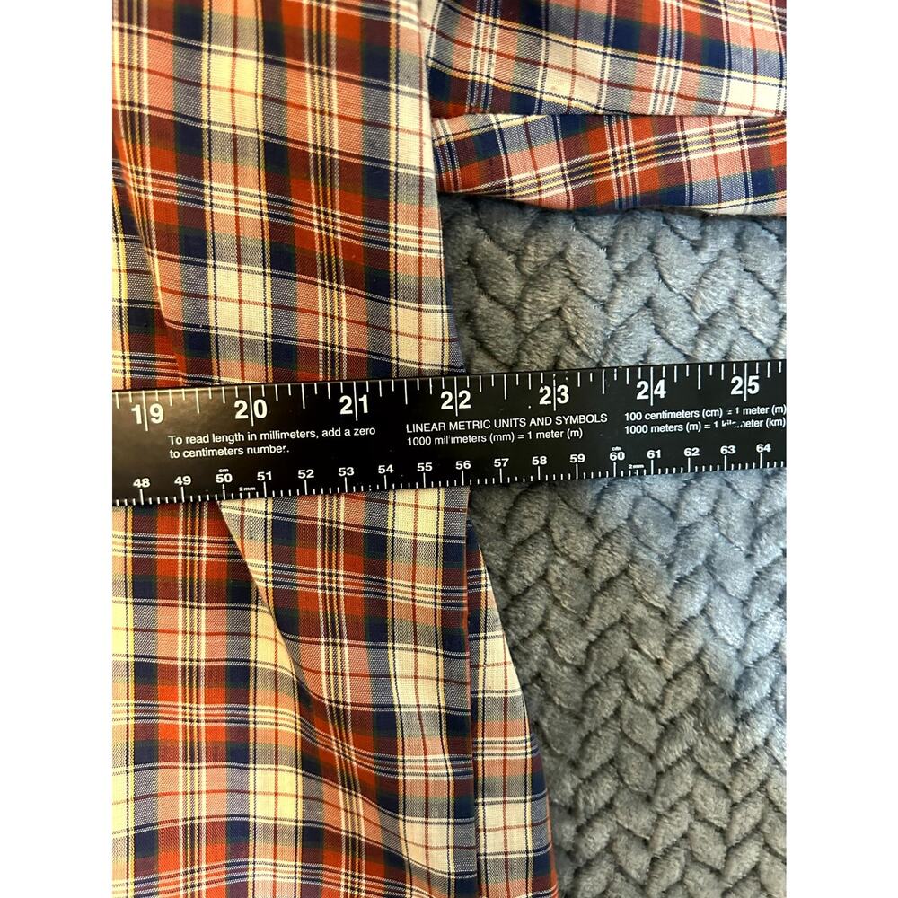 Vintage Levi's Western Shirt Mens XL Multicolor Plaid Flap Pockets Collared Snap - Picture 4 of 7
